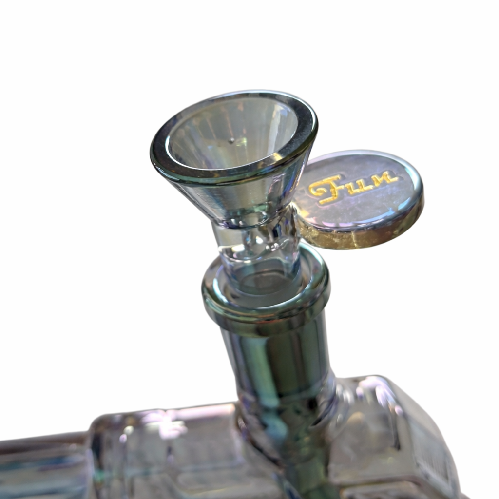 Fortune 8" Desert Eagle Electroplated Glass Waterpipe