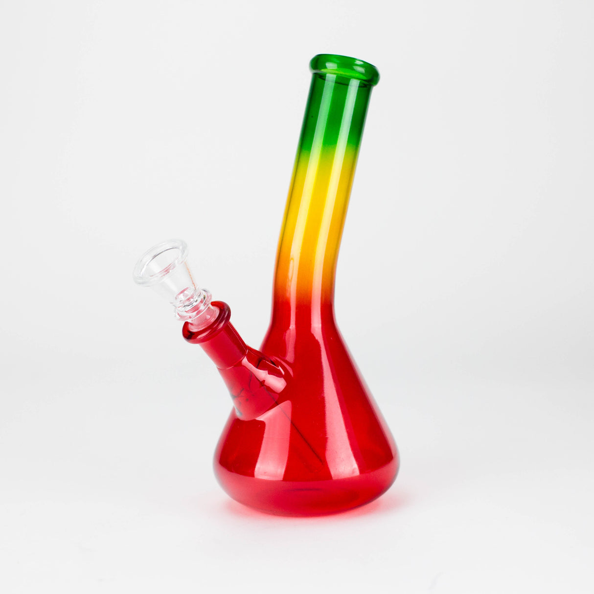 7" Assorted Rasta Mini Bong with 14 mm Bowl Stem