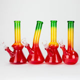 7" Assorted Rasta Mini Bong with 14 mm Bowl Stem