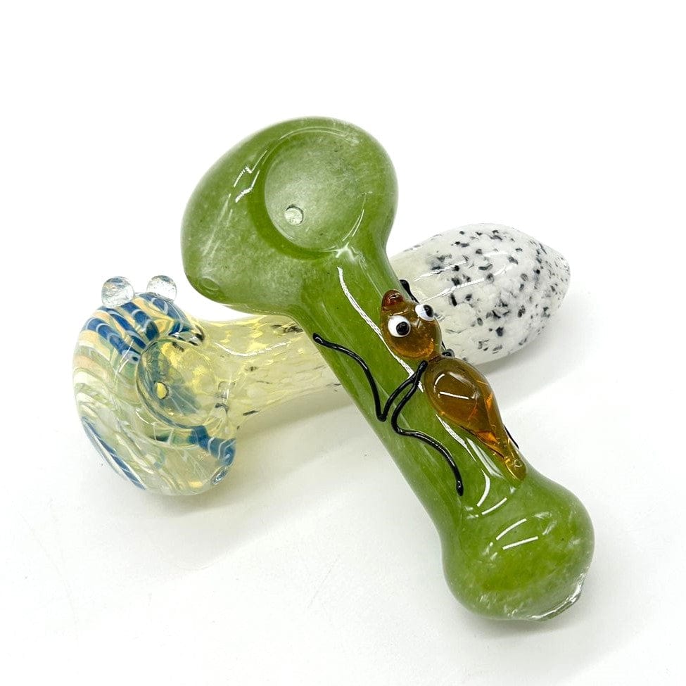 NIBO Distribution Glass Pipe Insideout Glass Pipe 4.5" - Assorted design Insideout Glass Pipe 4.5" - Assorted design