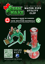 Sesh Snake Bong Accessory Clip with Tool Storage
