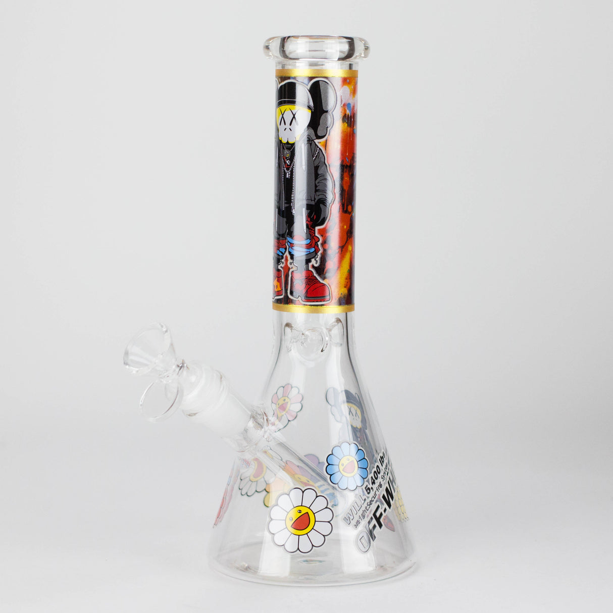 10" Companion Design Glass Beaker Bong