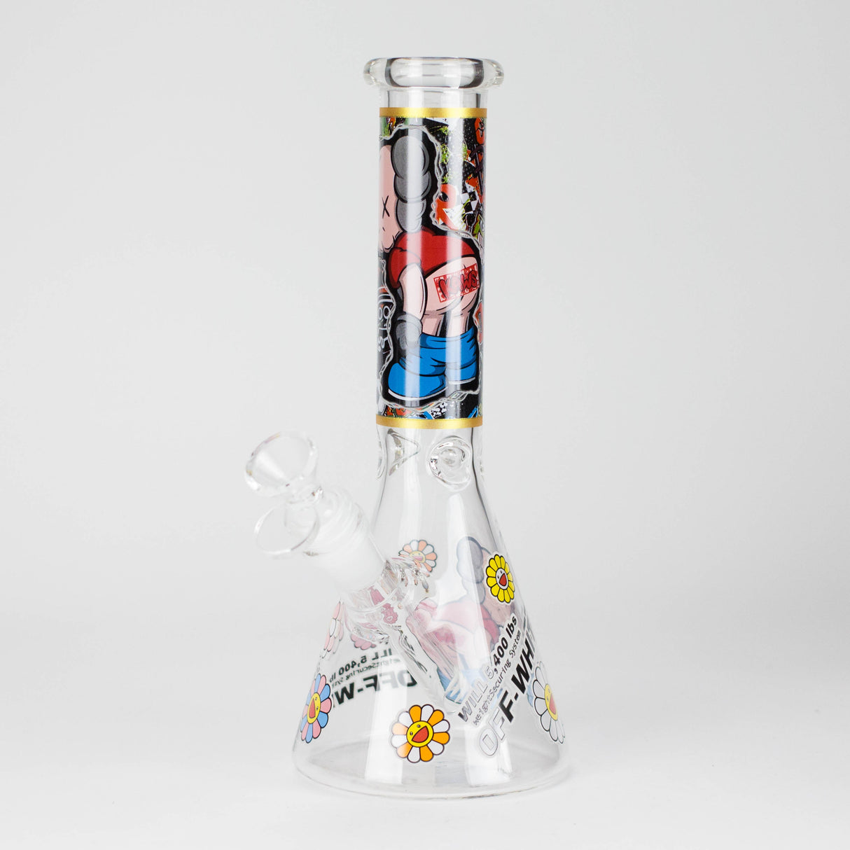 10" Companion Design Glass Beaker Bong