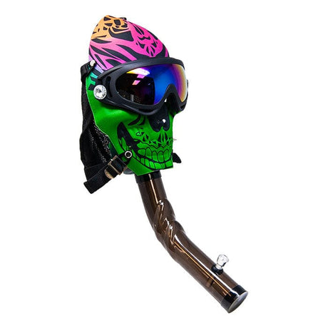 Maple Craft Inc Acrylic Bong Toke While Skiing Colorful Mask Bong Toke While Skiing Colorful Mask Bong