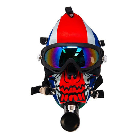 Maple Craft Inc Acrylic Bong Toke While Skiing Stripe Mask Bong Toke While Skiing Stripe Mask Bong