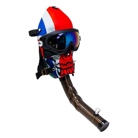 Maple Craft Inc Acrylic Bong Toke While Skiing Stripe Mask Bong Toke While Skiing Stripe Mask Bong