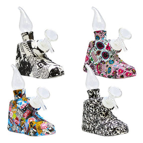 Maple Craft Inc Resin · Silicone · Plastic Bong 6" Assorted Design Shoe Shape Silicone Bong 6" Assorted Design Shoe Shape Silicone Bong