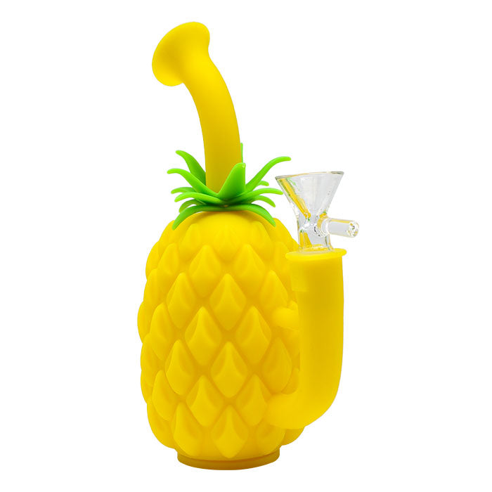 Pineapple-Shaped Silicone Bong with 14 mm Bowl