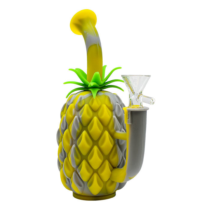 Pineapple-Shaped Silicone Bong with 14 mm Bowl