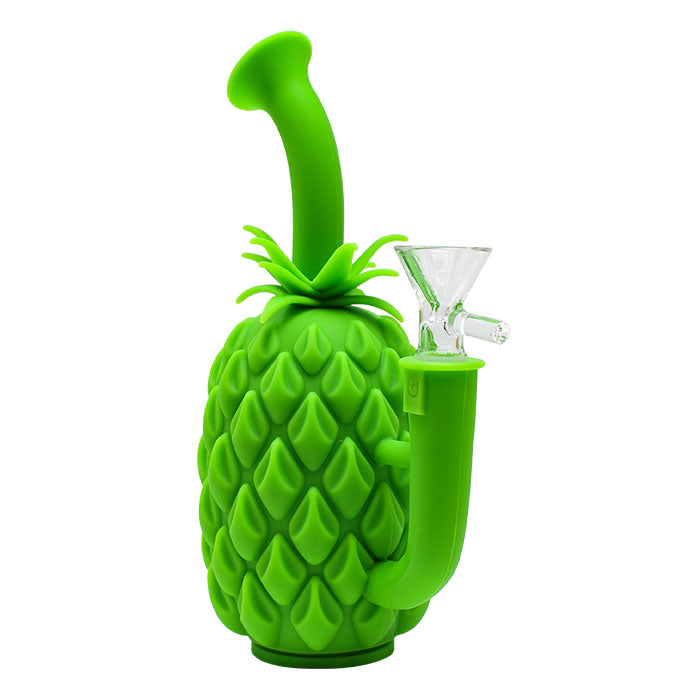 Pineapple-Shaped Silicone Bong with 14 mm Bowl