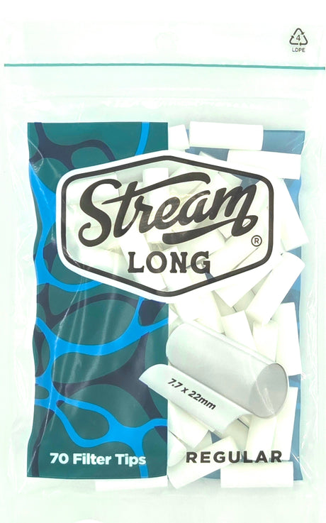 STREAM Filter Tip STREAM | Regular Long RYO Filters Display Carton - 10 Bags (Non-Flavored Type) STREAM | Regular Long RYO Filters Display Carton - 10 Bags (Non-Flavored Type)