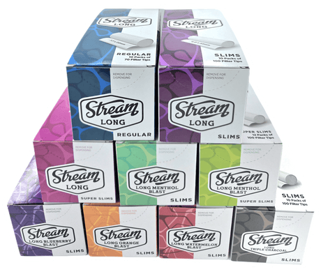 STREAM Filter Tip STREAM | Slims Long Watermelon Blast RYO Filters Display Carton - 10 Bags (Watermelon Capsule Type) STREAM | Slims Long Watermelon Blast RYO Filters Display Carton - 10 Bags (Watermelon Capsule Type)