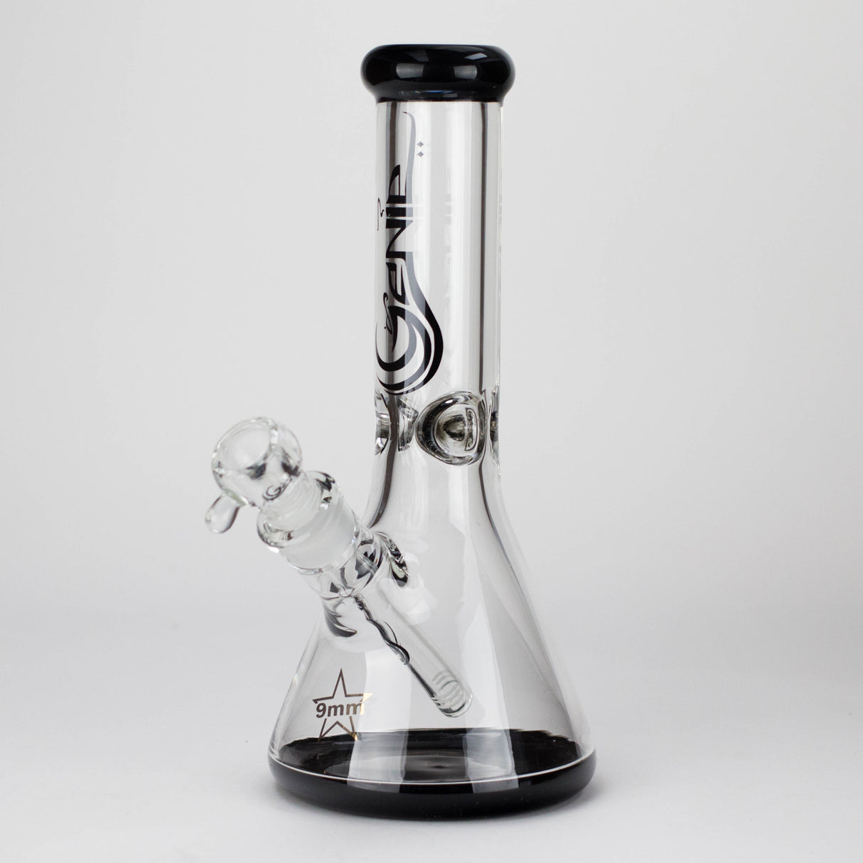 Genie | 12" Classic Beaker Bong – 9 mm Thick Clear Glass ( F7-001 )