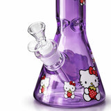 14" 7mm Pink Kitty Graphic Beaker Bong