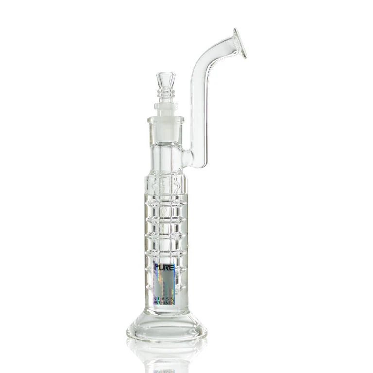 Pure Glass 12" Trumpet Neck Glycerin Water Pipe