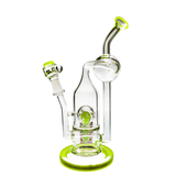 Pure Glass | 8" Solaris Inline Recycler 10mm - Flower and Dab