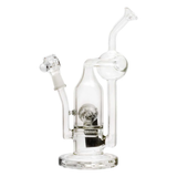 Pure Glass | 8" Solaris Inline Recycler 10mm - Flower and Dab