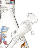 10" Delta Trip Chaos Collage Beaker Glass Bong