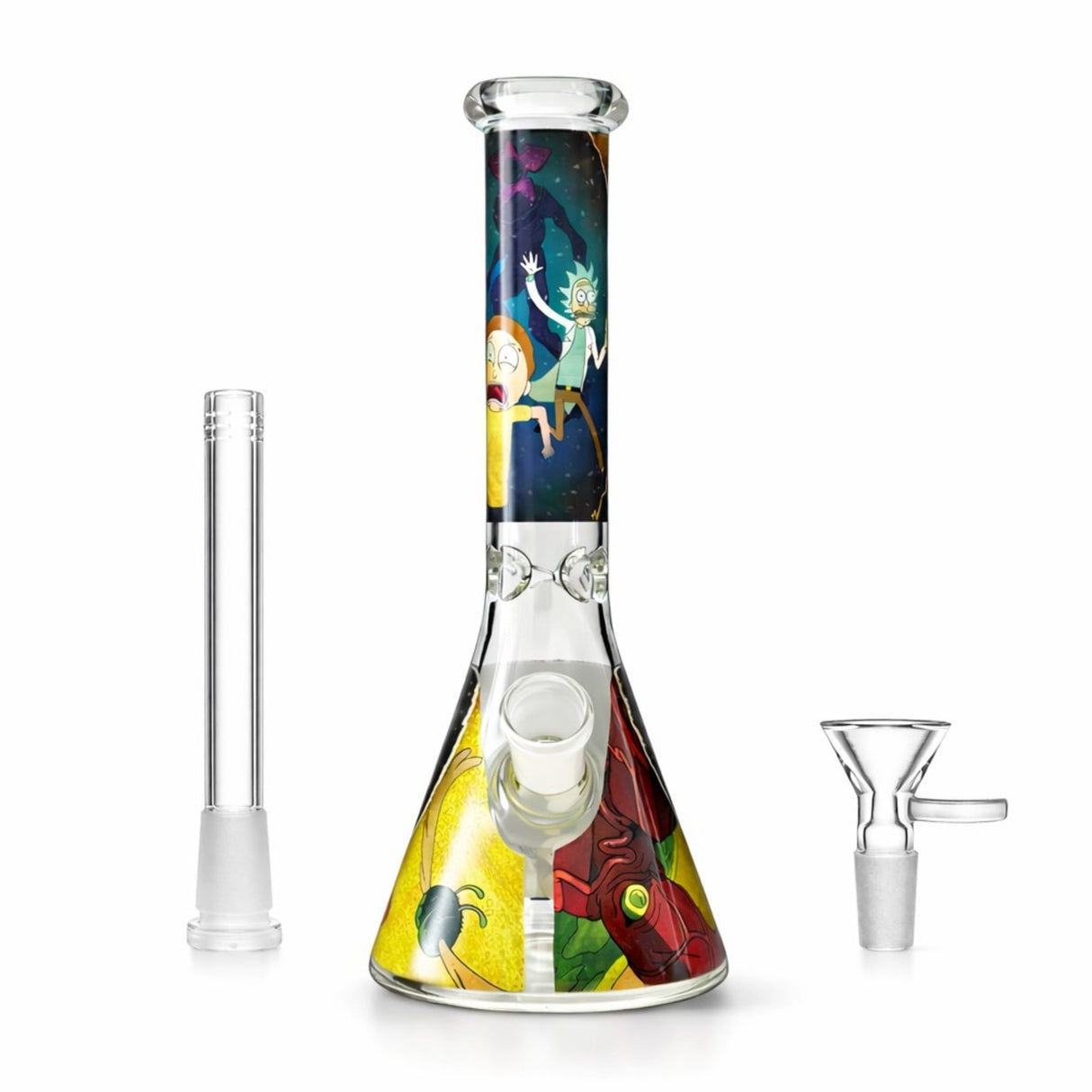 Portal Series 10" Multiverse Graphic Beaker Glass Bong