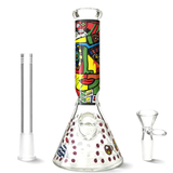 Urban Glyph 12.5" 7mm Designer Beaker Glass Bong