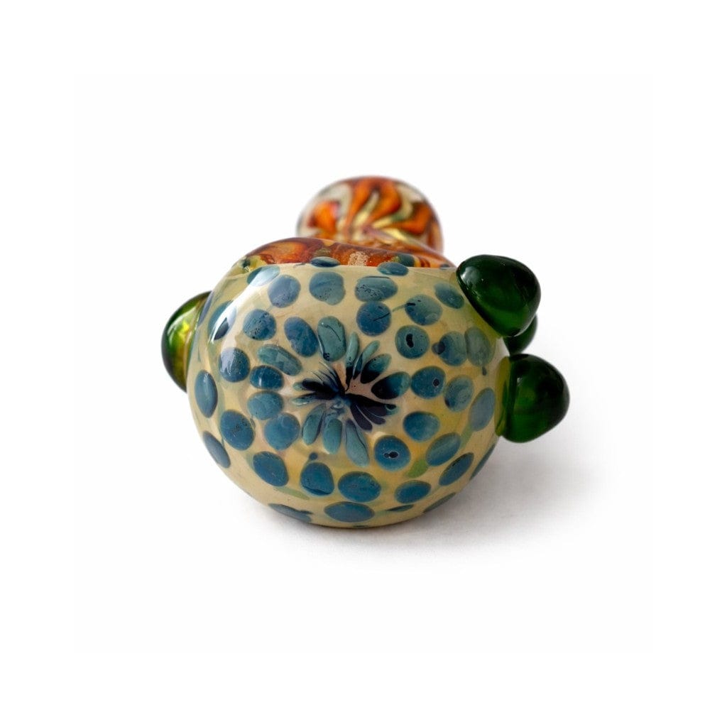 Super Supplys Inc Glass Pipe 5” Artistic Double Glass Hand Pipe-Assorted Color 5” Artistic Double Glass Hand Pipe-Assorted Color
