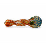 Super Supplys Inc Glass Pipe 5” Artistic Double Glass Hand Pipe-Assorted Color 5” Artistic Double Glass Hand Pipe-Assorted Color