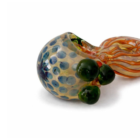 Super Supplys Inc Glass Pipe 5” Artistic Double Glass Hand Pipe-Assorted Color 5” Artistic Double Glass Hand Pipe-Assorted Color