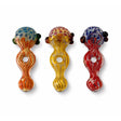Super Supplys Inc Glass Pipe 5” Artistic Double Glass Hand Pipe-Assorted Color 5” Artistic Double Glass Hand Pipe-Assorted Color
