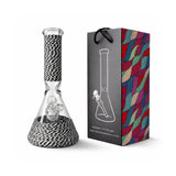 12.5" Braided Grip 7mm Beaker Glass Bong