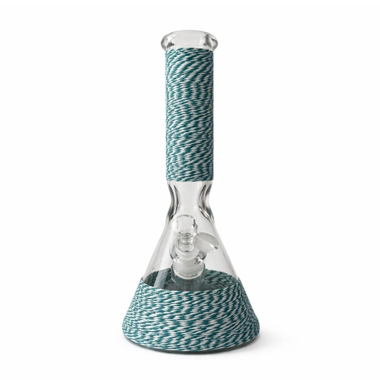 12.5" Braided Grip 7mm Beaker Glass Bong