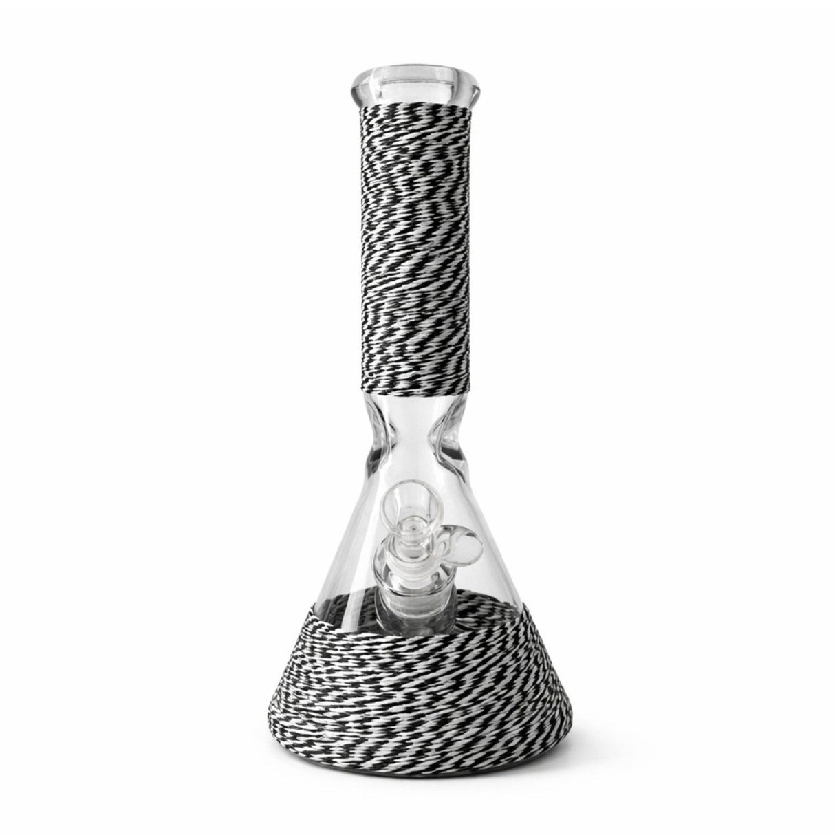 12.5" Braided Grip 7mm Beaker Glass Bong