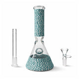 12.5" Braided Grip 7mm Beaker Glass Bong