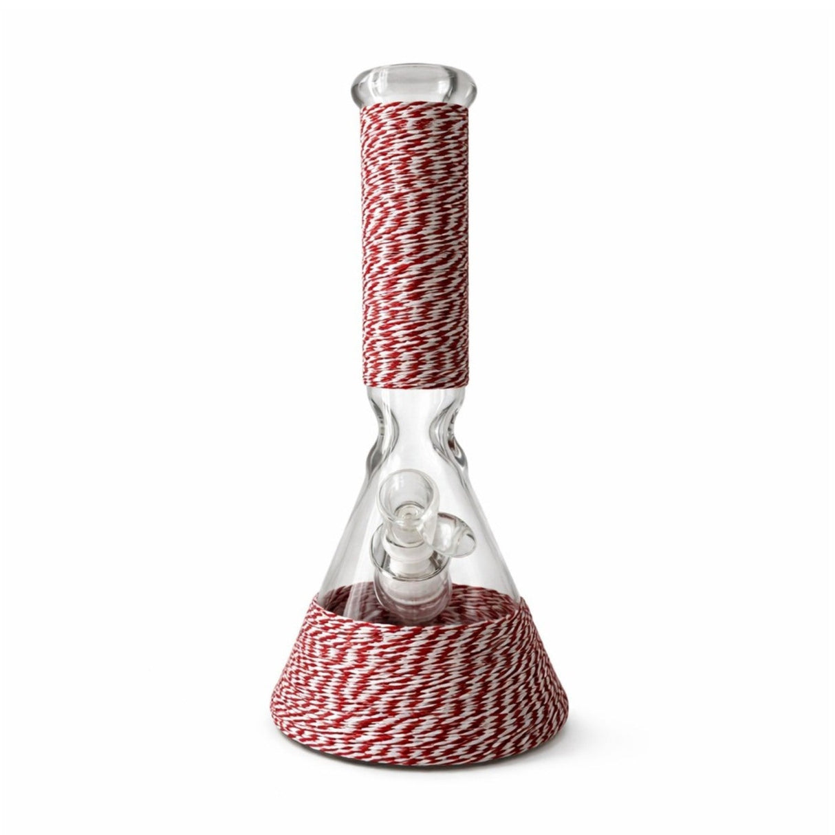 12.5" Braided Grip 7mm Beaker Glass Bong