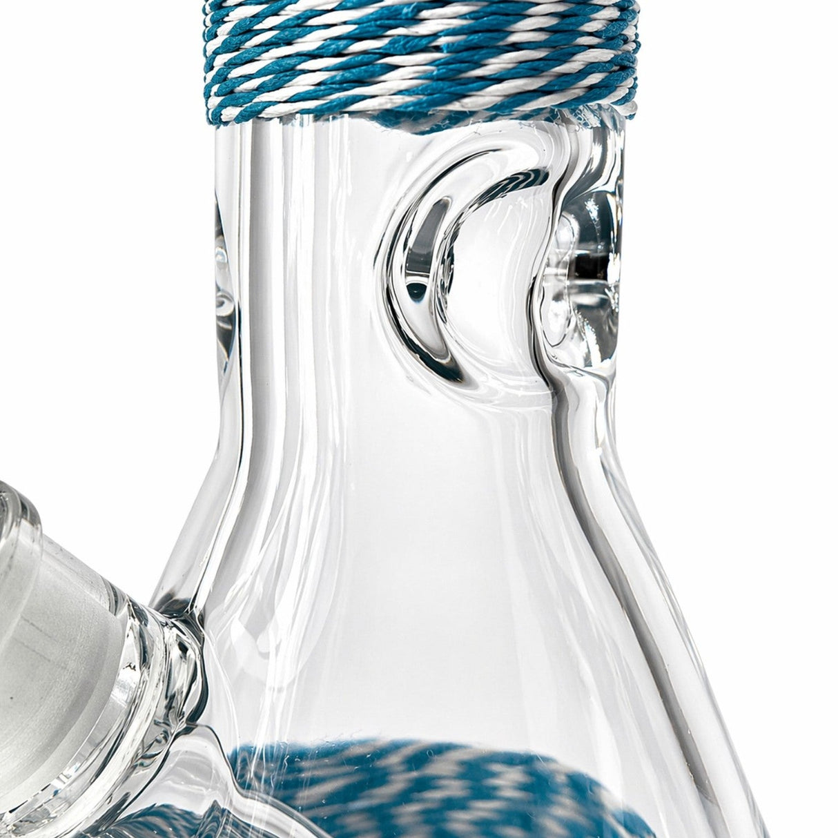 12.5" Braided Grip 7mm Beaker Glass Bong