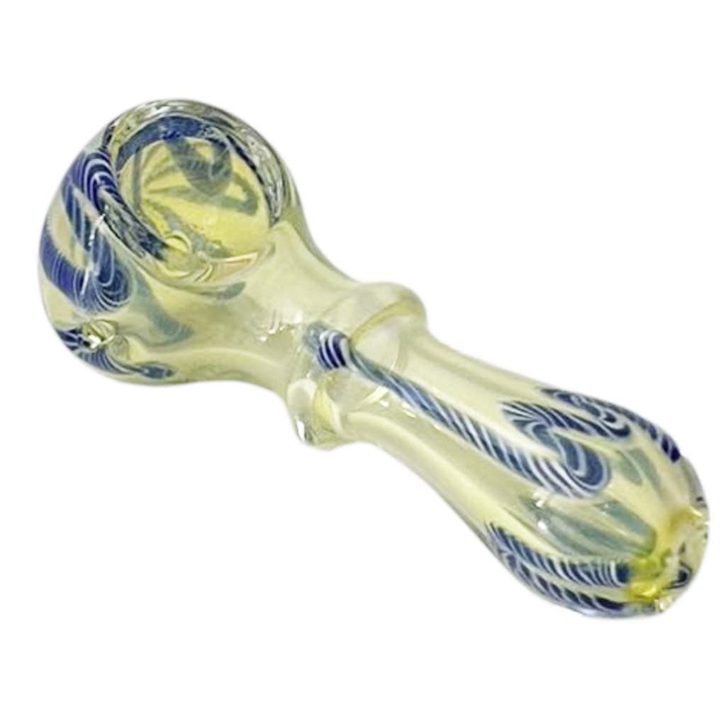 Super Supplys Inc Glass Pipe 3" StripeWave Glass Spoon Pipe 2-Piece Set - Assorted Colours 3" StripeWave Glass Spoon Pipe 2-Pack | Canada