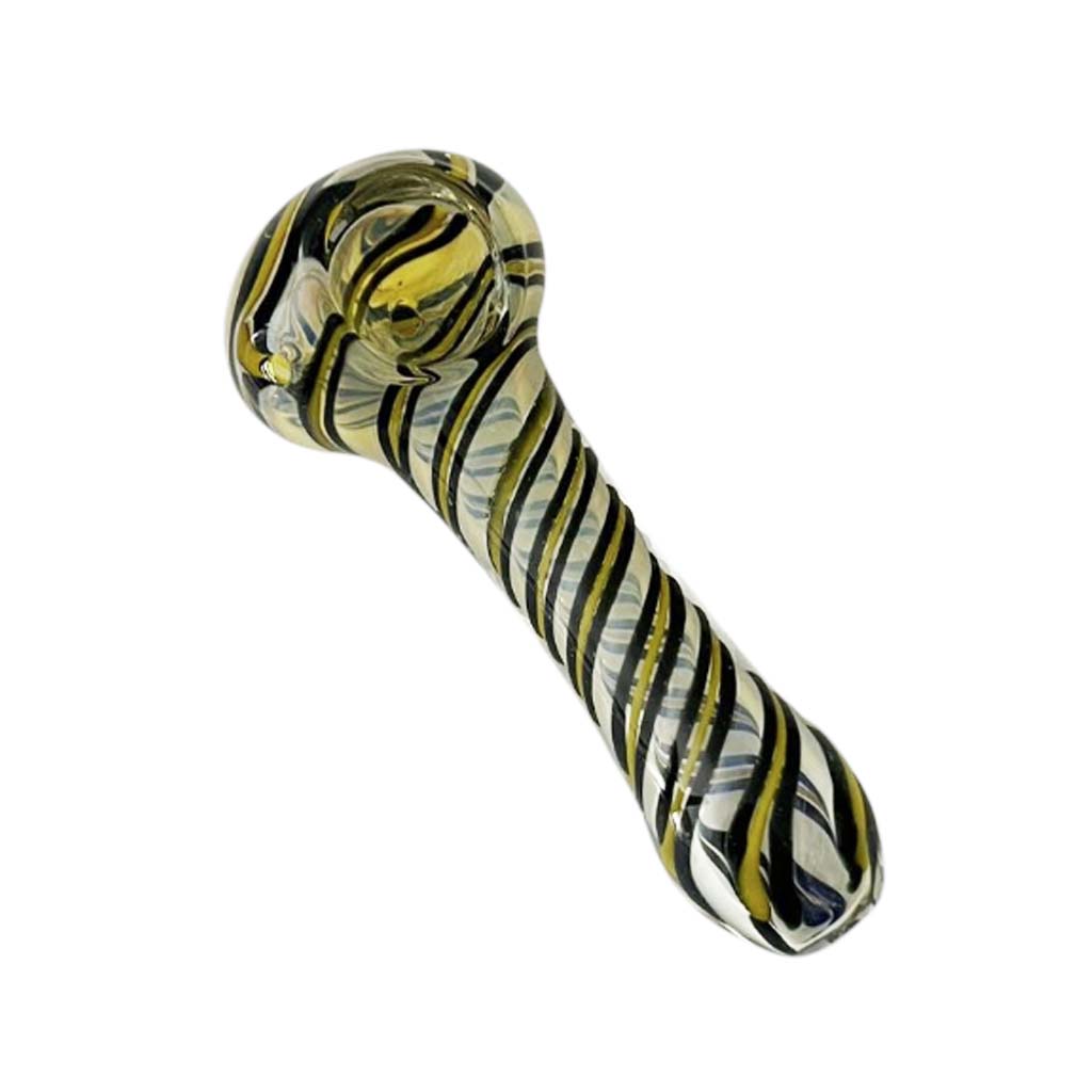 4.5" Fusion Spin Spiral Spoon Glass Pipe 2-Pack
