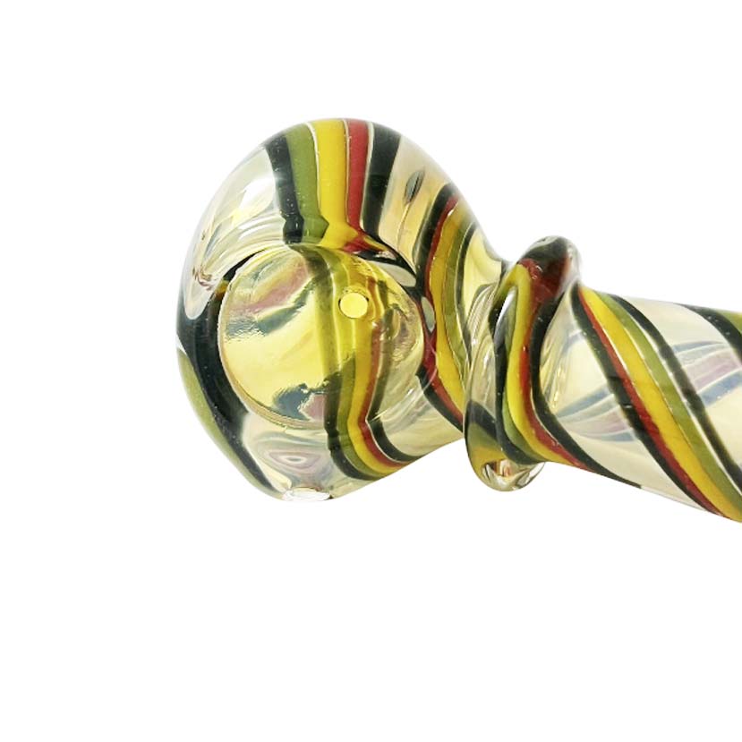 Super Supplys Inc Glass Pipe 4.5" Candy Glass Wand Design Pipe 2-Piece Set 4.5" Candy Glass Wand Pipe 2-Pack | Canada
