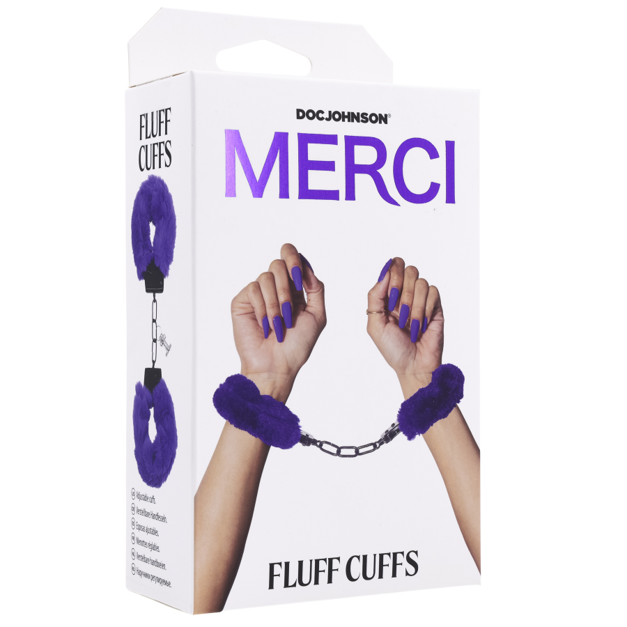 Merci Fluff Cuffs Violet