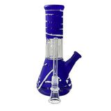 8” Color Spiral Beaker Bong – Built-In Perc