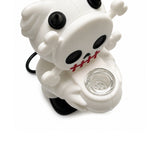6" Devil Skull Silicone Water Pipe – Compact Novelty Character Bong