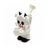 6" Devil Skull Silicone Water Pipe – Compact Novelty Character Bong