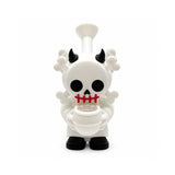 6" Devil Skull Silicone Water Pipe – Compact Novelty Character Bong