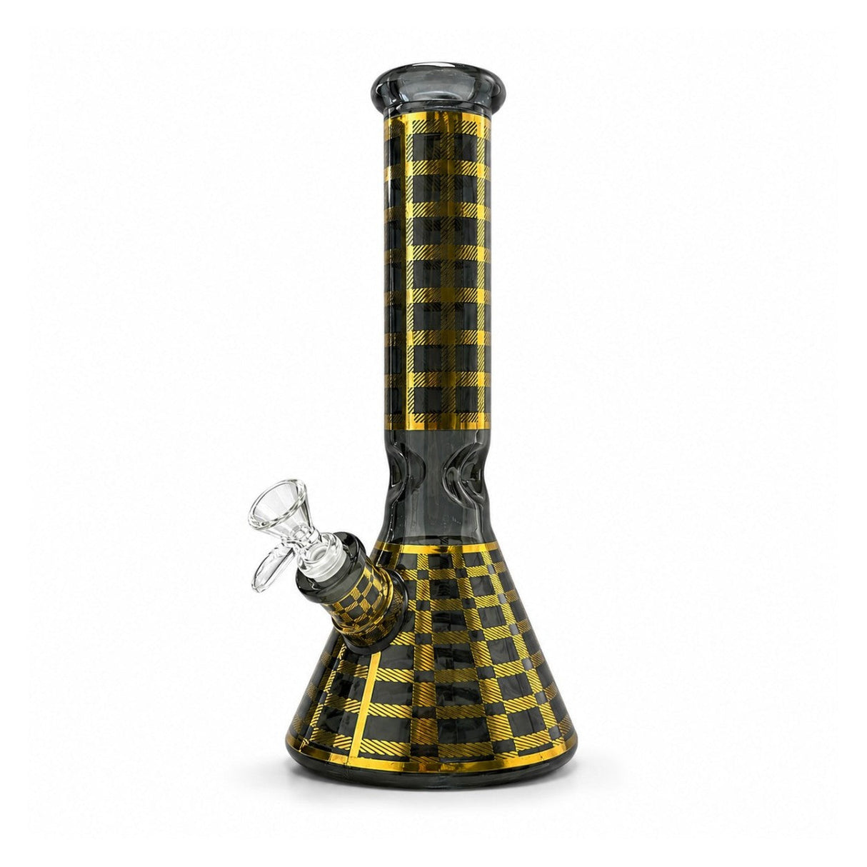 12.5" Plaid Beaker Bong with Gift Box
