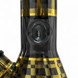 12.5" Plaid Beaker Bong with Gift Box
