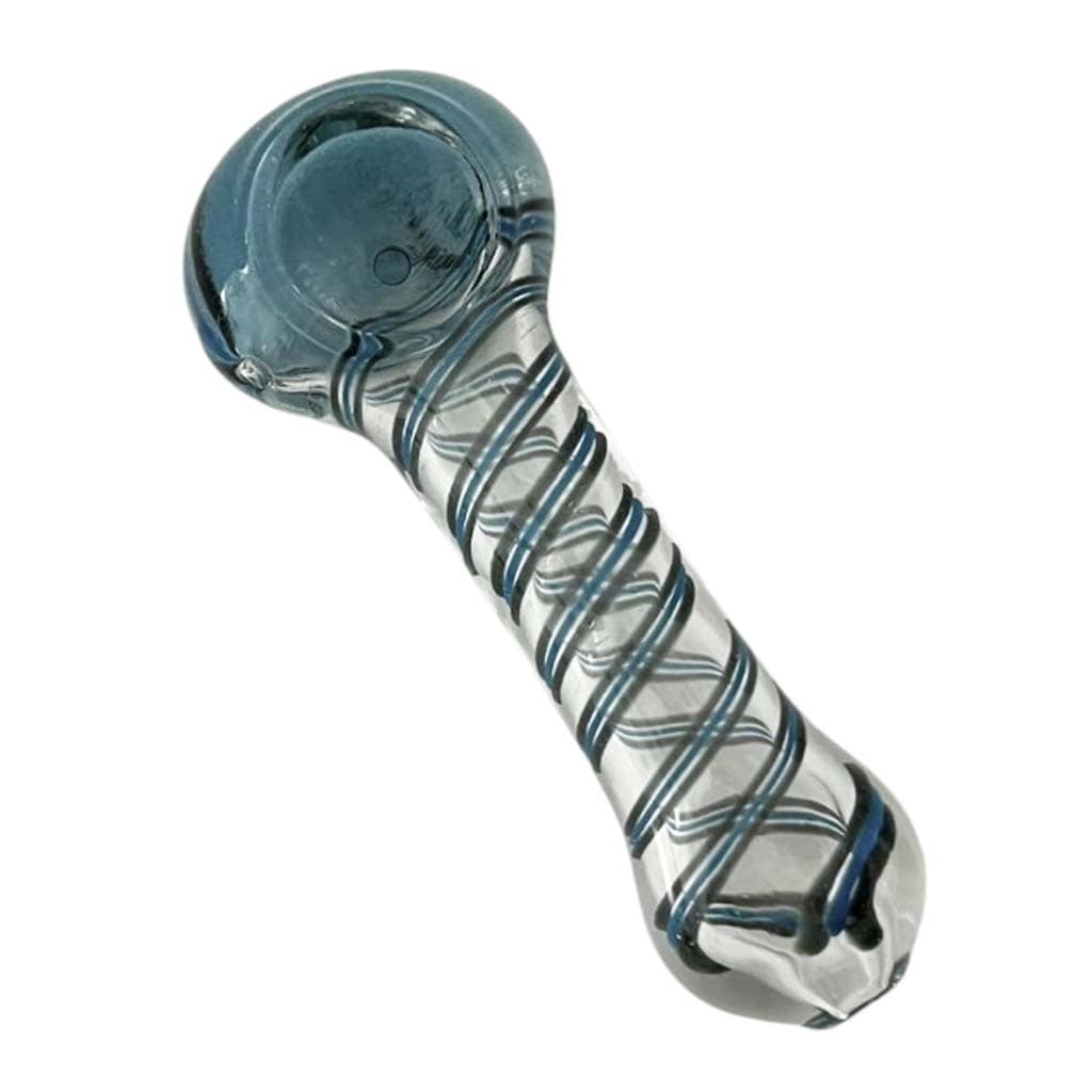 Super Supplys Inc Glass Pipe CoreLine 4.5-Inch Spiral Glass Spoon Pipe - 2 Pack CoreLine 4.5-Inch Glass Spoon Pipes - Assorted 2 Pack