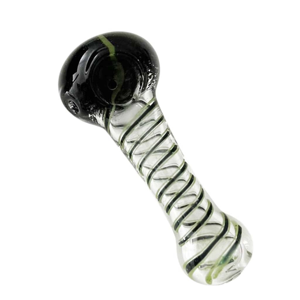 Super Supplys Inc Glass Pipe CoreLine 4.5-Inch Spiral Glass Spoon Pipe - 2 Pack CoreLine 4.5-Inch Glass Spoon Pipes - Assorted 2 Pack