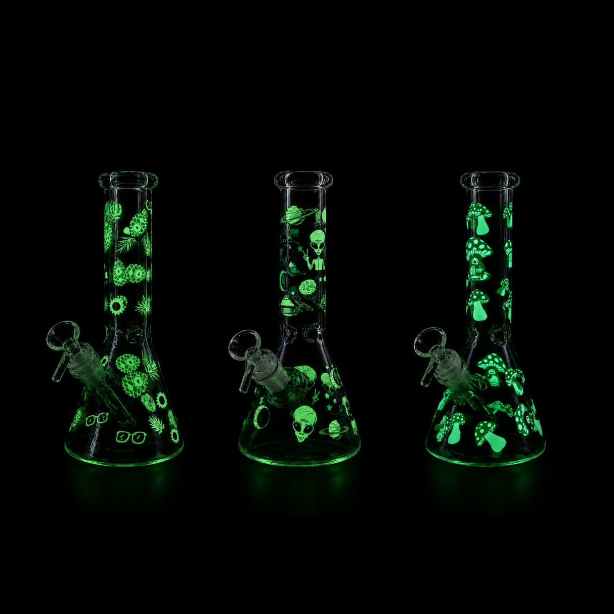 10" Glow-in-the-Dark Beaker Bong