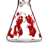 10" Blood Splatter Beaker Bong
