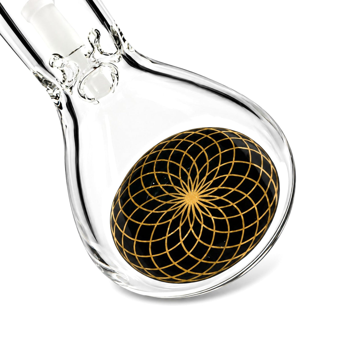 10" TOKE Black & Gold Beaker Bong