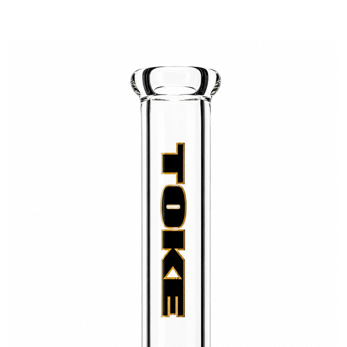 10" TOKE Black & Gold Beaker Bong